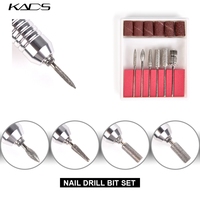 KADS elektryczna wiertarka do paznokci maszyna do Manicure aparatura 35W 30000RPM Manicure narzędzie do Pedicure zestaw pilniczek do paznokci z frezem 6